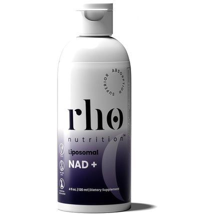 Rho Nutrition Liposomal NAD+ – Liquid Supplement Designed to Help Support Absorption – Active Form of NAD+ Helps Support Normal Cellular Health, Healthy Aging, Energy Metabolism and Overall Vitality